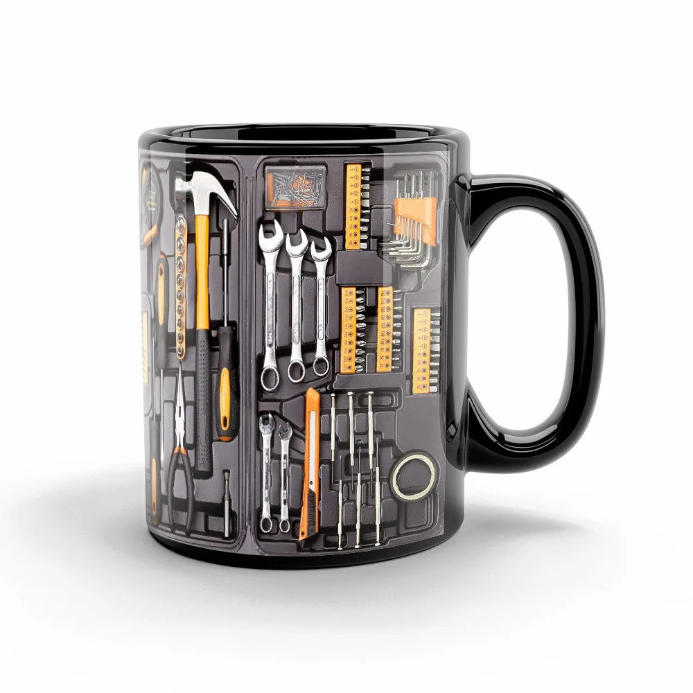 Mechanic Toolbox Coffee Mug – 325ml Ceramic Wrench Gift Novelty Coffee Mug HIP 325ml D