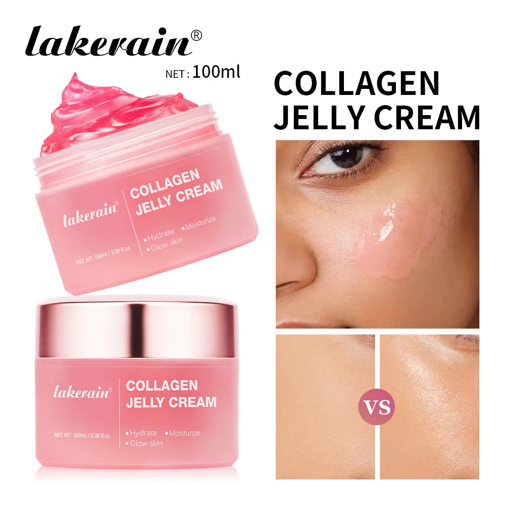 100ml Anti Aging Collagen Face Cream, Niacinamide Moisturizing Hydrating Facial Gel, Skin Tightening Soothing Firming Brightenin HIP