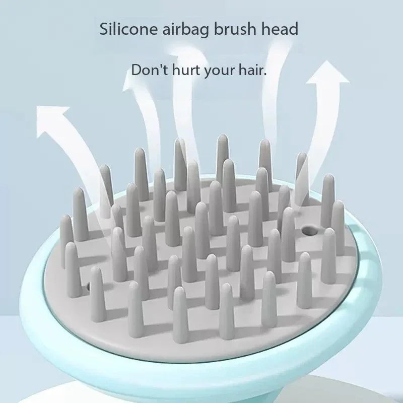 Hair Massager Comb Portable Relieve Head Stress New Silicone Handheld Round Remove Dandruff Scalp Stop Itch Scratching Combs HIP