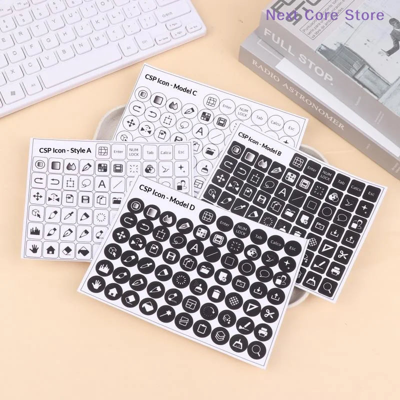 Clip Studio Paint CSP Shortcut Keyboard Stickers – PVC Keyboard Sticker HIP