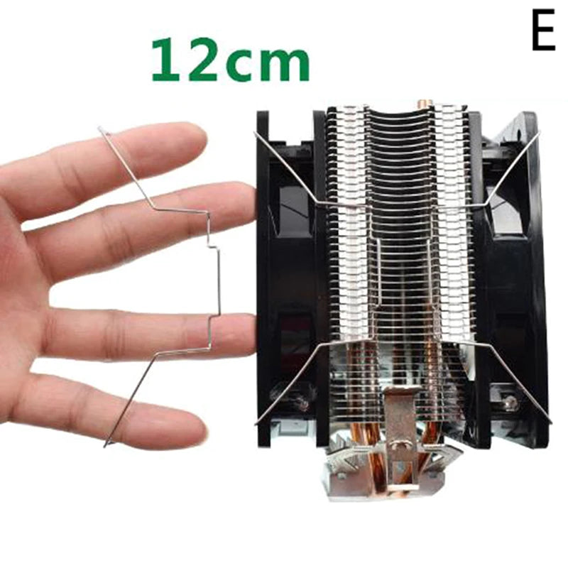 CPU Heatsink Fan Clips Spring Steel Retaining Brackets 1 Pair Fan Retaining Clips HIP E