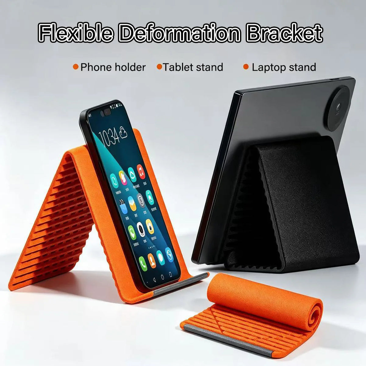 Foldable Silicone Phone Stand – Flexible Multi-Angle Holder Phone Stand Holder HIP