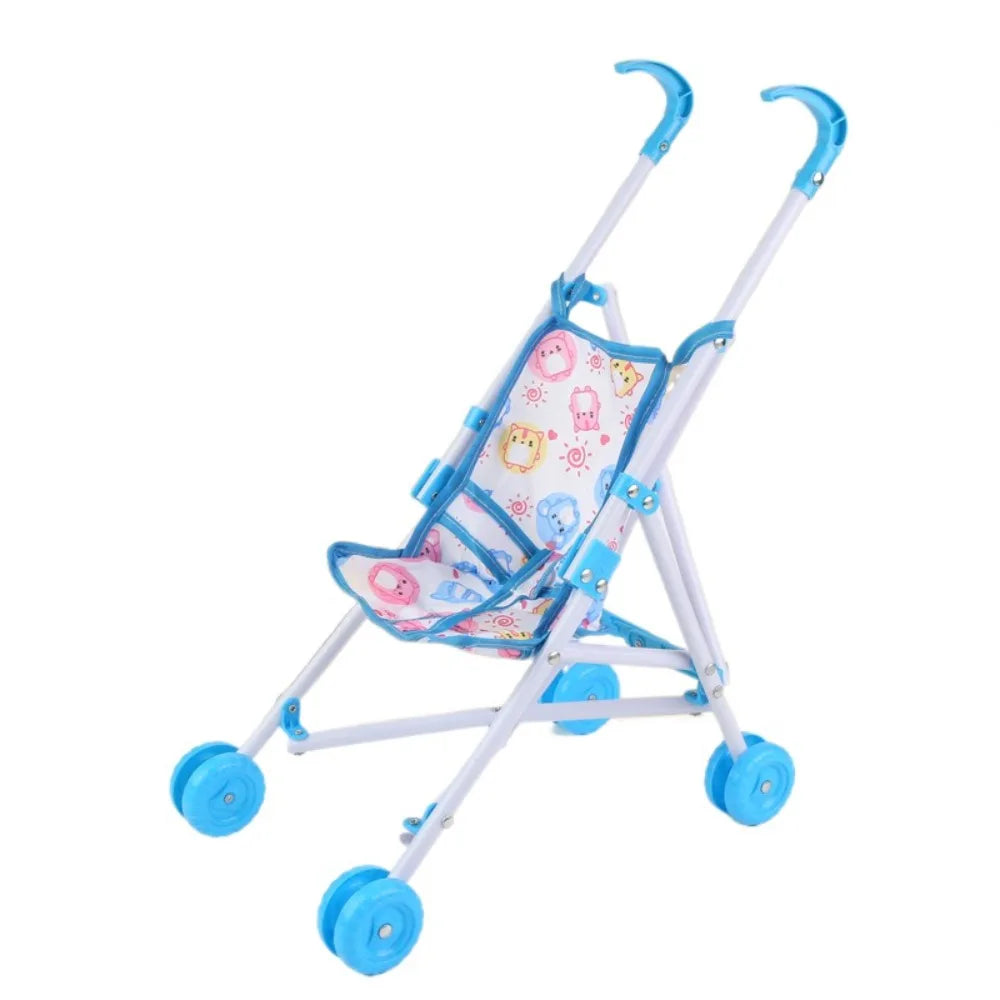 Plastic Doll Pram Stroller – Kids Role-Play Toy | HIP Doll Pram Stroller HIP Blue