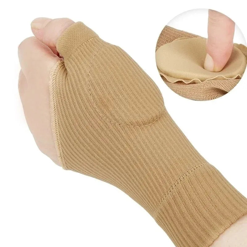 Breathable Compression Wrist Gloves with Gel Thumb Pads Wrist Compression Glove HIP