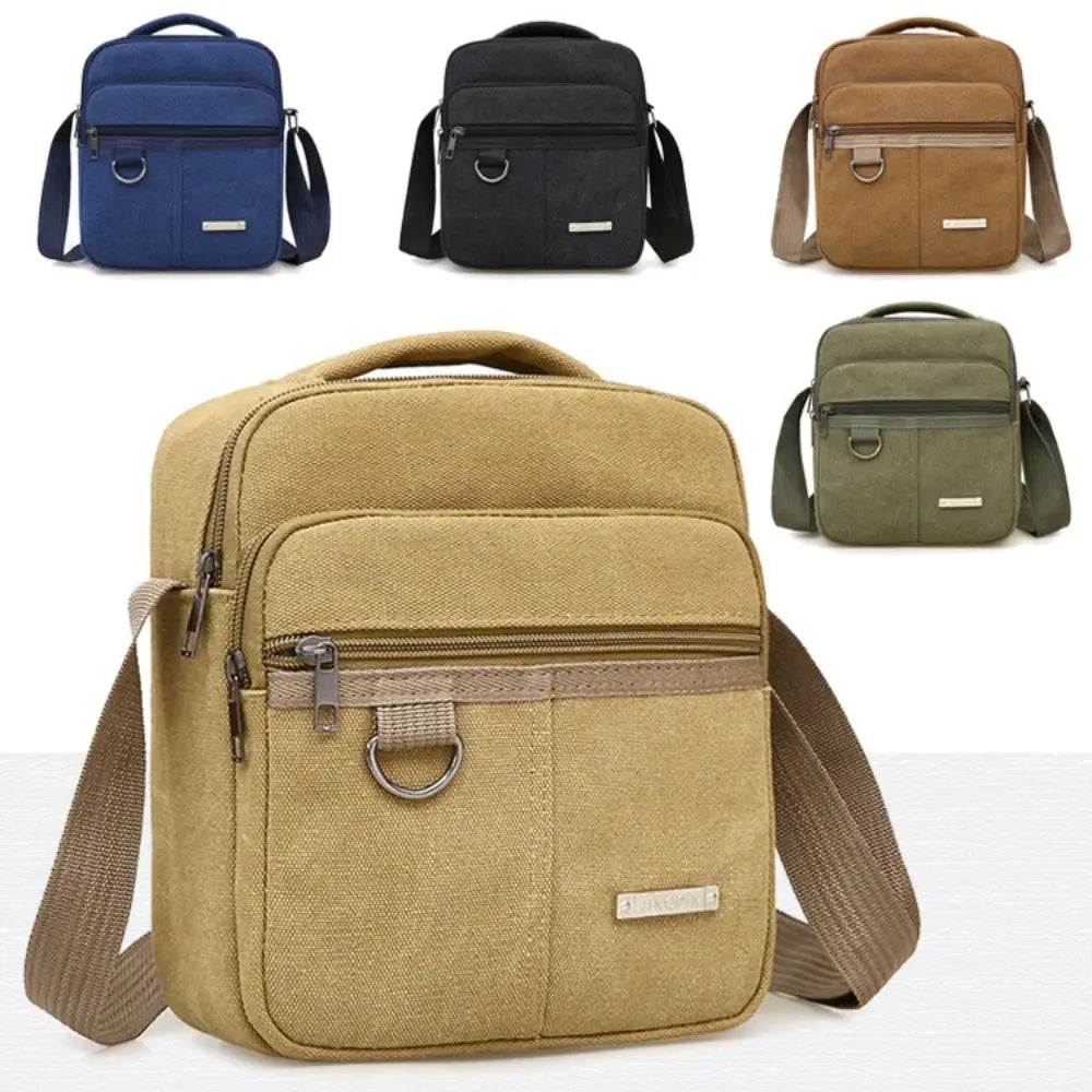 Canvas Crossbody Shoulder Bag – Large Capacity Unisex Canvas Crossbody Bag HIP