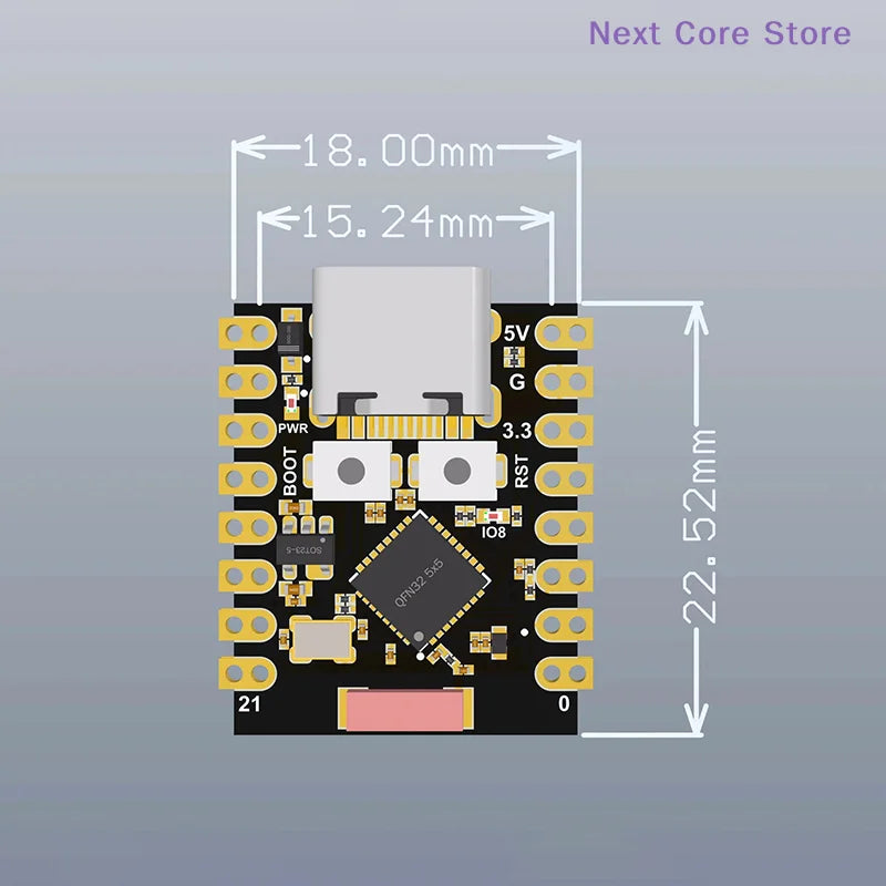 ESP32-C3 Super Mini Dev Board – WiFi & Bluetooth 5 IoT Development Board HIP