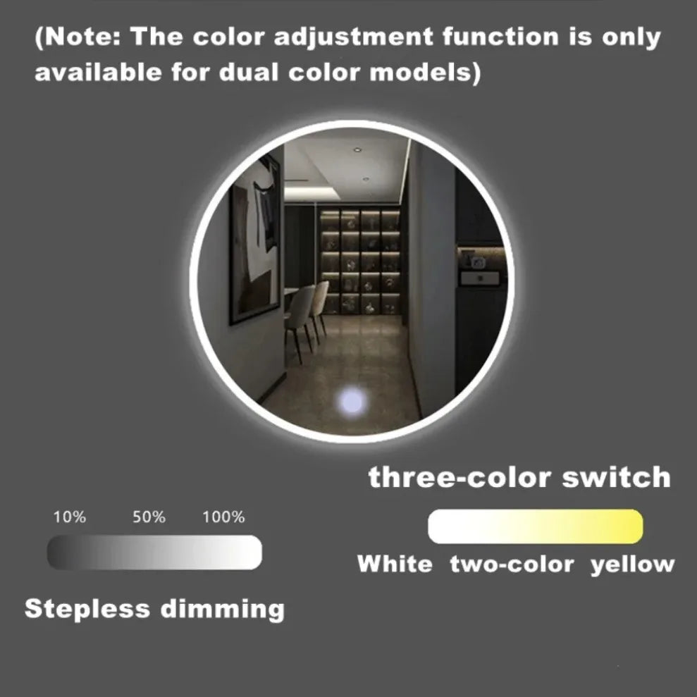 12V 24V LED Mirror Touch Dimmer Switch – CCT Adjustable LED Touch Dimmer Switch HIP