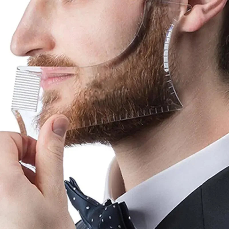 Men's Beard Shaping Tool – Stencil Comb All-in-One Beard Shaping Tool HIP