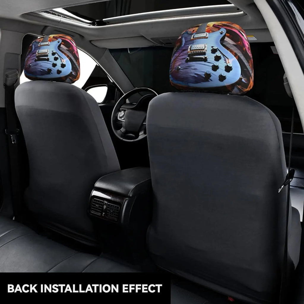 2-Pack Universal Car Headrest Covers – Soft Elastic Protectors Car Headrest Cover HIP