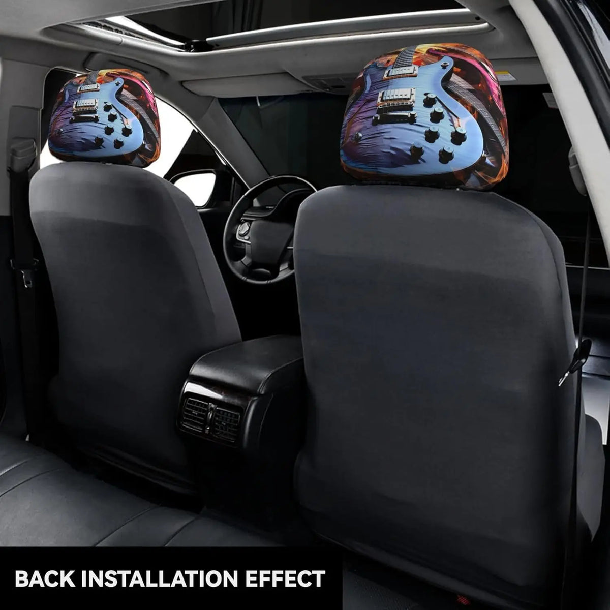 2-Pack Universal Car Headrest Covers – Soft Elastic Protectors Car Headrest Cover HIP