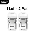 2-Pack Mini Foldable Laptop Stand – Adhesive Keyboard Riser Laptop Stand HIP Silver