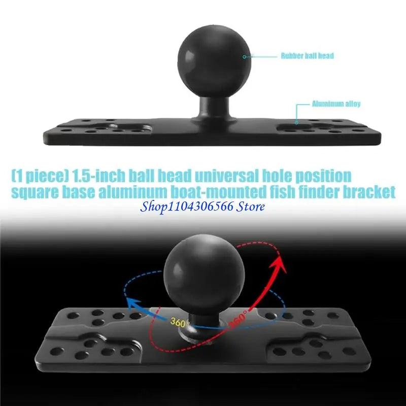 1.5" Ball Joint Aluminum Fish Finder Mount – Marine Grade Fish Finder Mount HIP