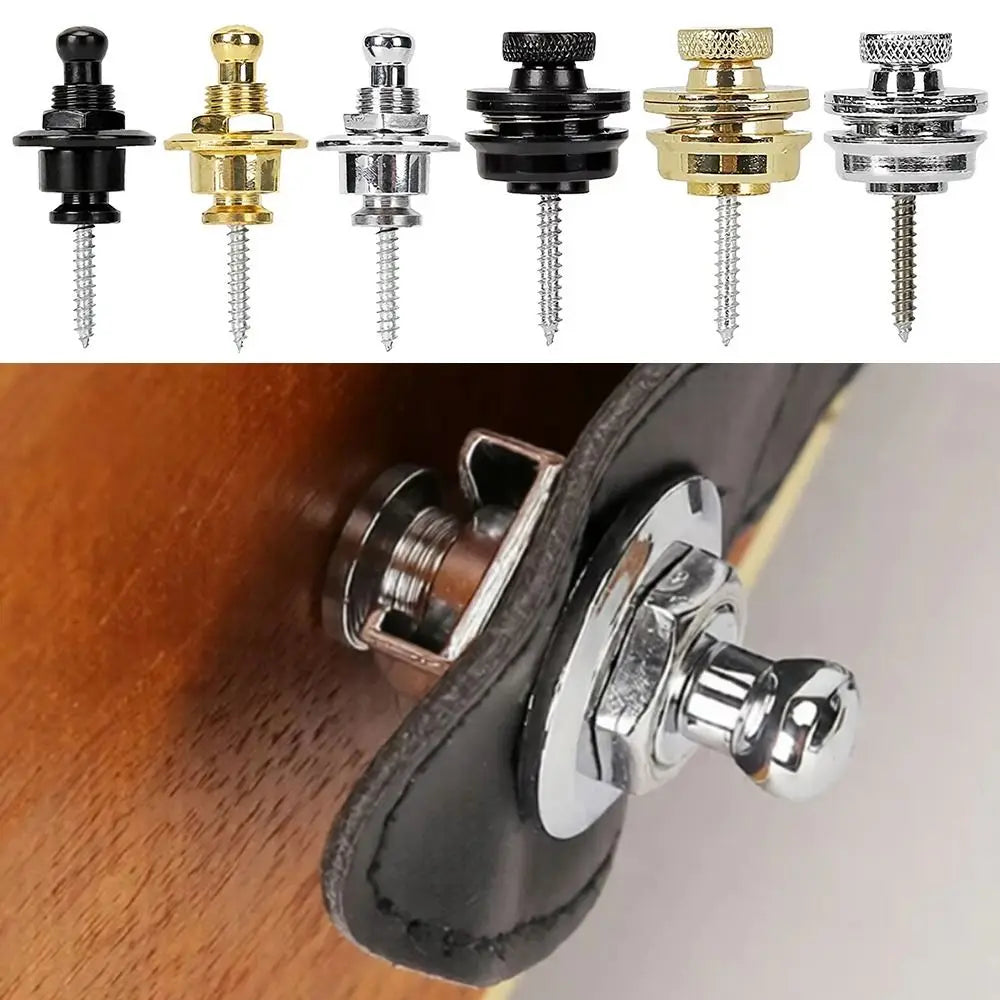 Premium Zinc Alloy Guitar Strap Lock – Security Locking System Guitar Strap Lock HIP