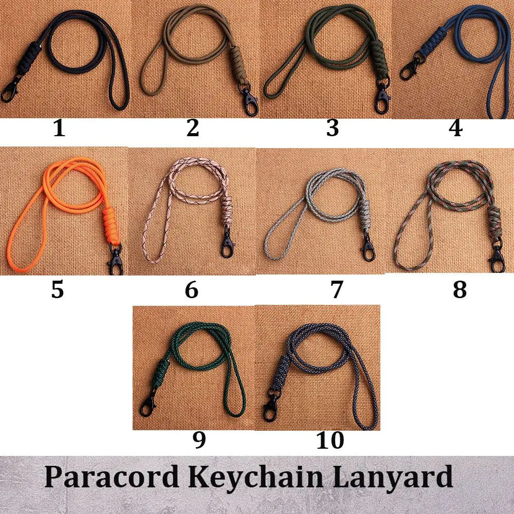 Paracord Keychain Lanyard – 10 Styles & Rotatable Buckle Paracord Keychain Lanyard HIP