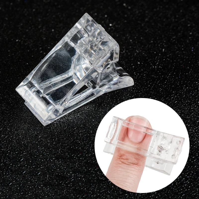 Nail Dual Form Clips – Quick Gel & Acrylic Extension Builder Nail Extension Tool HIP