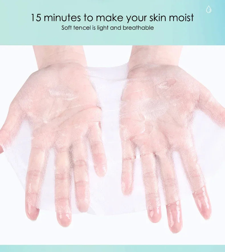 5-Pack Hyaluronic Acid Sheet Masks – Hydrate & Refine Pores Hydrating Sheet Mask HIP
