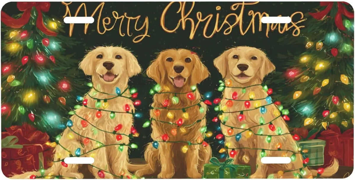 Happy Holidays Metal Sign Plaque – Christmas Decor 12x8in Decorative Metal Sign HIP 8
