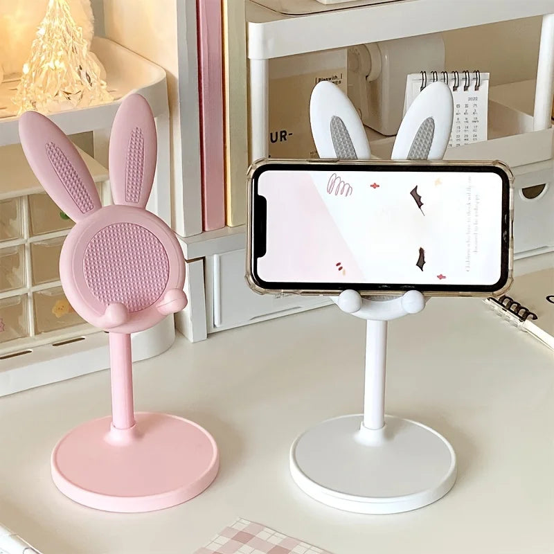 Cute Rabbit Phone & Tablet Stand – Adjustable Desktop Holder Phone Tablet Stand HIP