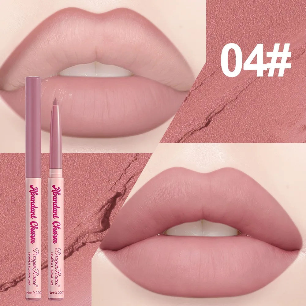 Matte Velvet Lip Liner Pencil Waterproof Precise Outline Lipstick Pen Shaping Plump Lips Contour Sexy Red Lasting Lip Makeup HIP 04