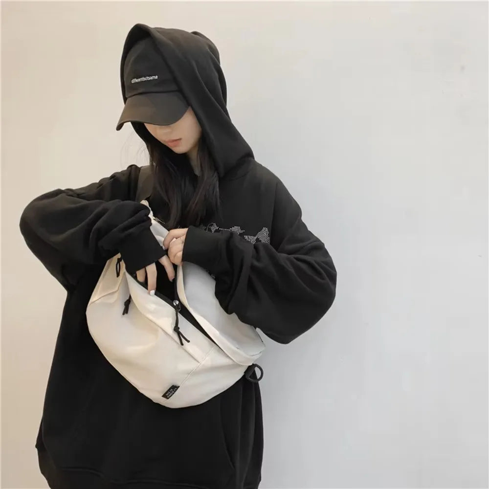 Large Capacity Nylon Crossbody Hip Bag – Unisex Travel Bag Crossbody Hip Bag HIP