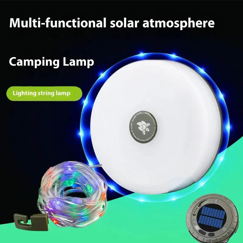 ESMARTER Solar Camping String Lights 10m RGB LED Waterproof Solar String Lights HIP