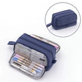 Large Capacity 4-Layer Pencil Case – Multi-Compartment Pouch Pencil Case HIP Navy Blue