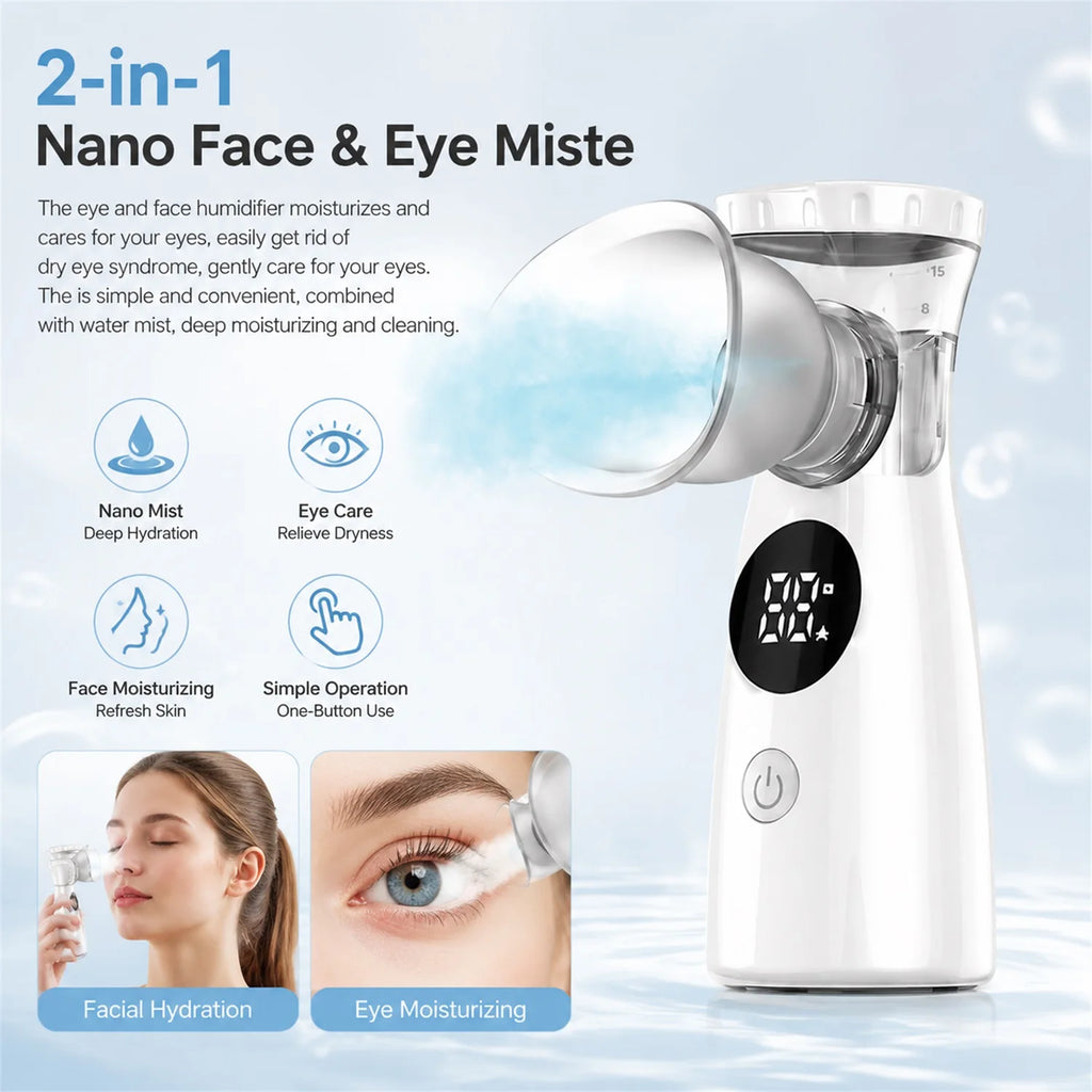 Fireurus Handheld Eye Mist Atomizer – Moisturizing Eye Steamer Eye Mist Steamer HIP