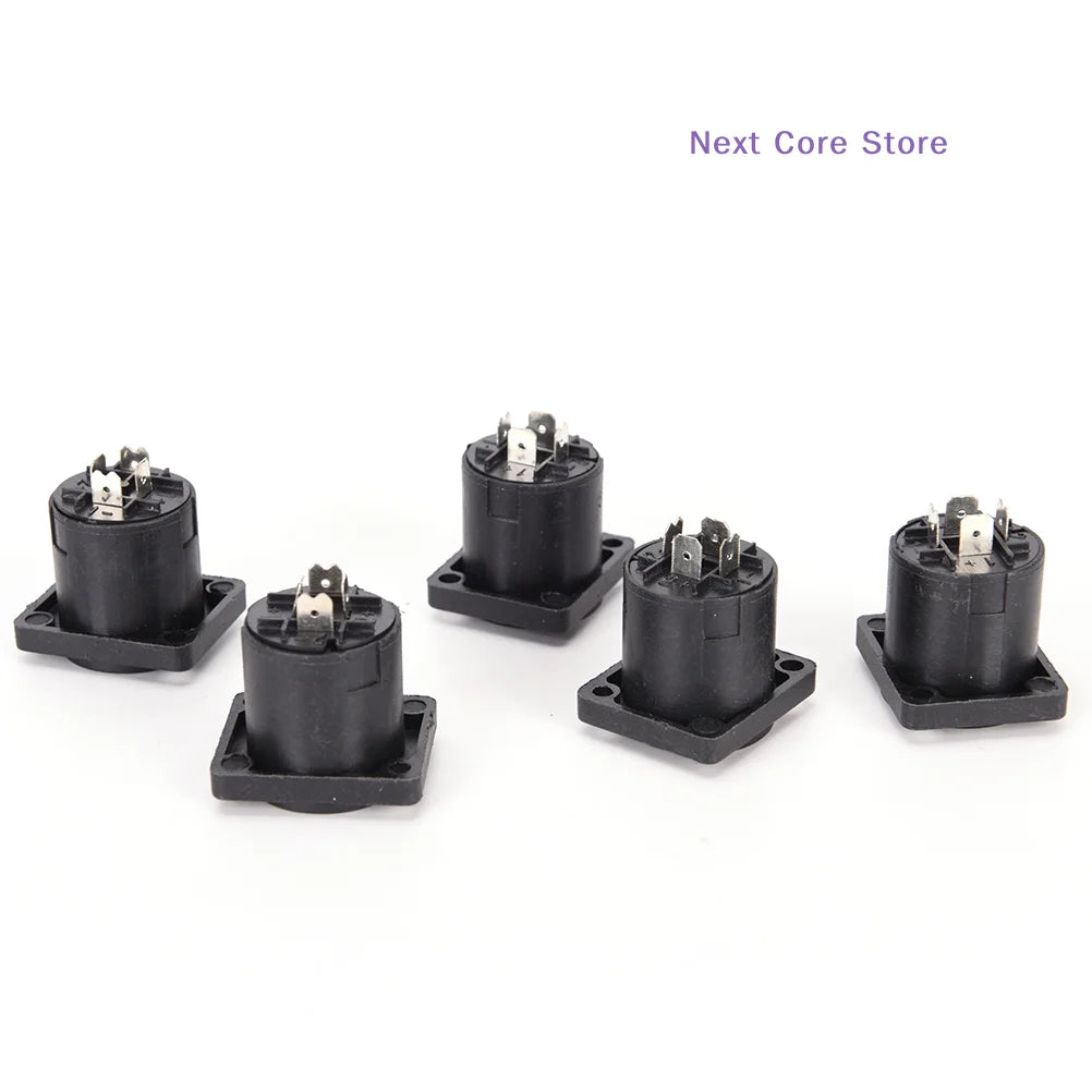 10-Pack Speakon 4-Pin Female Panel Socket Connectors Audio Connector HIP