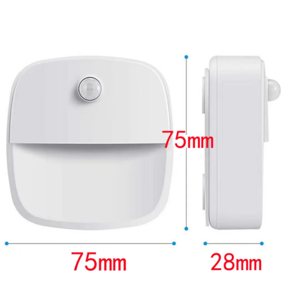 LDHLM Motion Sensor LED Night Light – Battery Powered Motion Sensor Night Light HIP