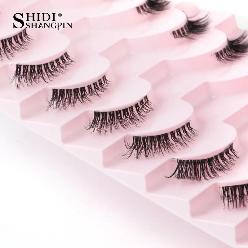 YSDO 3/10 Pairs Half Lashes Cat Eyelash Natural Long Fake Eyelashes Handmade Fluffy 3D Mink Lashes Extension Make up Maquiagem HIP
