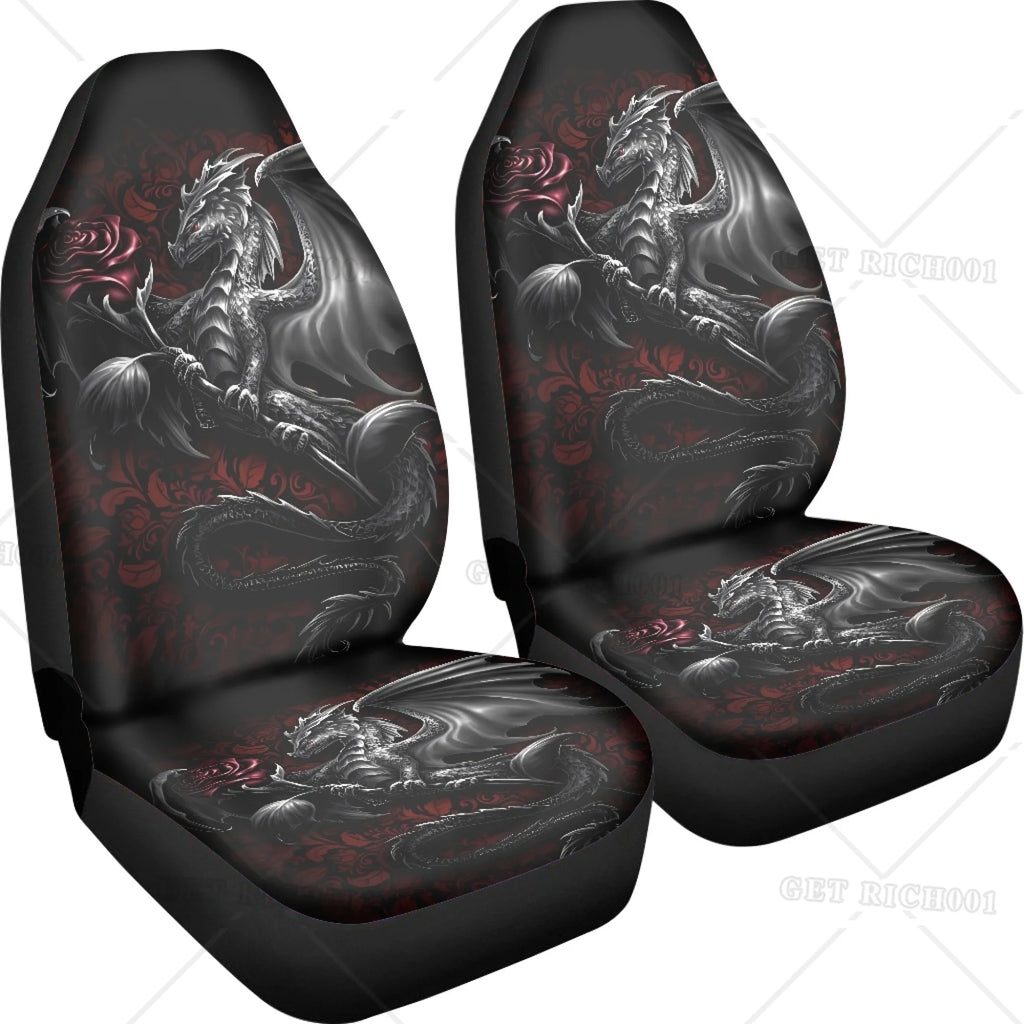 Dragon & Rose Car Seat Covers – Universal Front Seat Protectors Car Seat Covers HIP