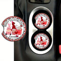 2-Pack Pink Gnome Acrylic Coasters – Waterproof Car Cup Mats Acrylic Coaster Set HIP 1 Other