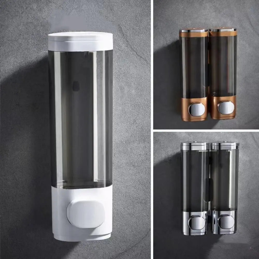 Wall-Mounted Manual Soap Dispenser – ABS Plastic White & Black Soap Dispenser HIP