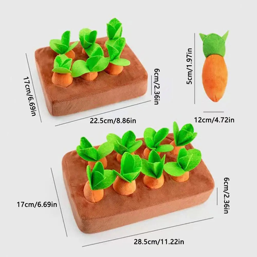 Pulling Carrot Plush Toy – Interactive Garden Stuffed Set Interactive Plush Toy HIP