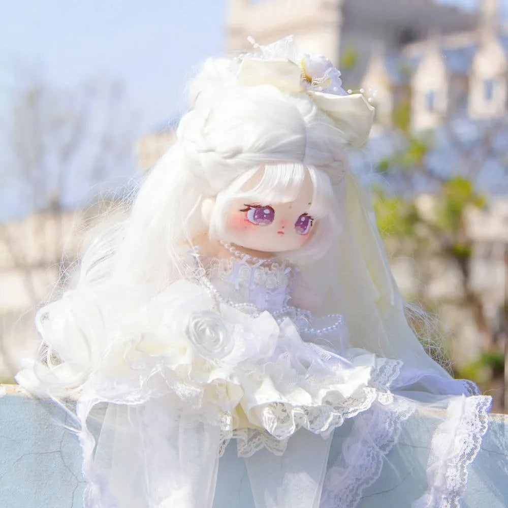 20cm Cotton Dress-Up Doll | Big Eyes & Poseable Skeleton Collectible Dress-Up Doll HIP