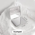 Foldable Double-Sided Pocket Mirror – Stainless Steel Travel Compact Makeup Mirror HIP C538-square