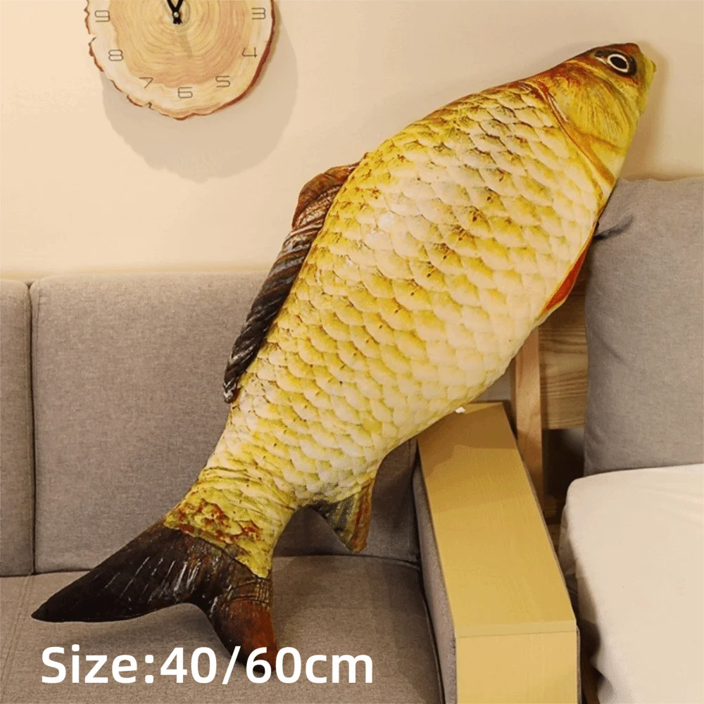 3D Realistic Fish Plush Toy Pillow – Soft Stuffed Cushion Fish Plush Pillow HIP