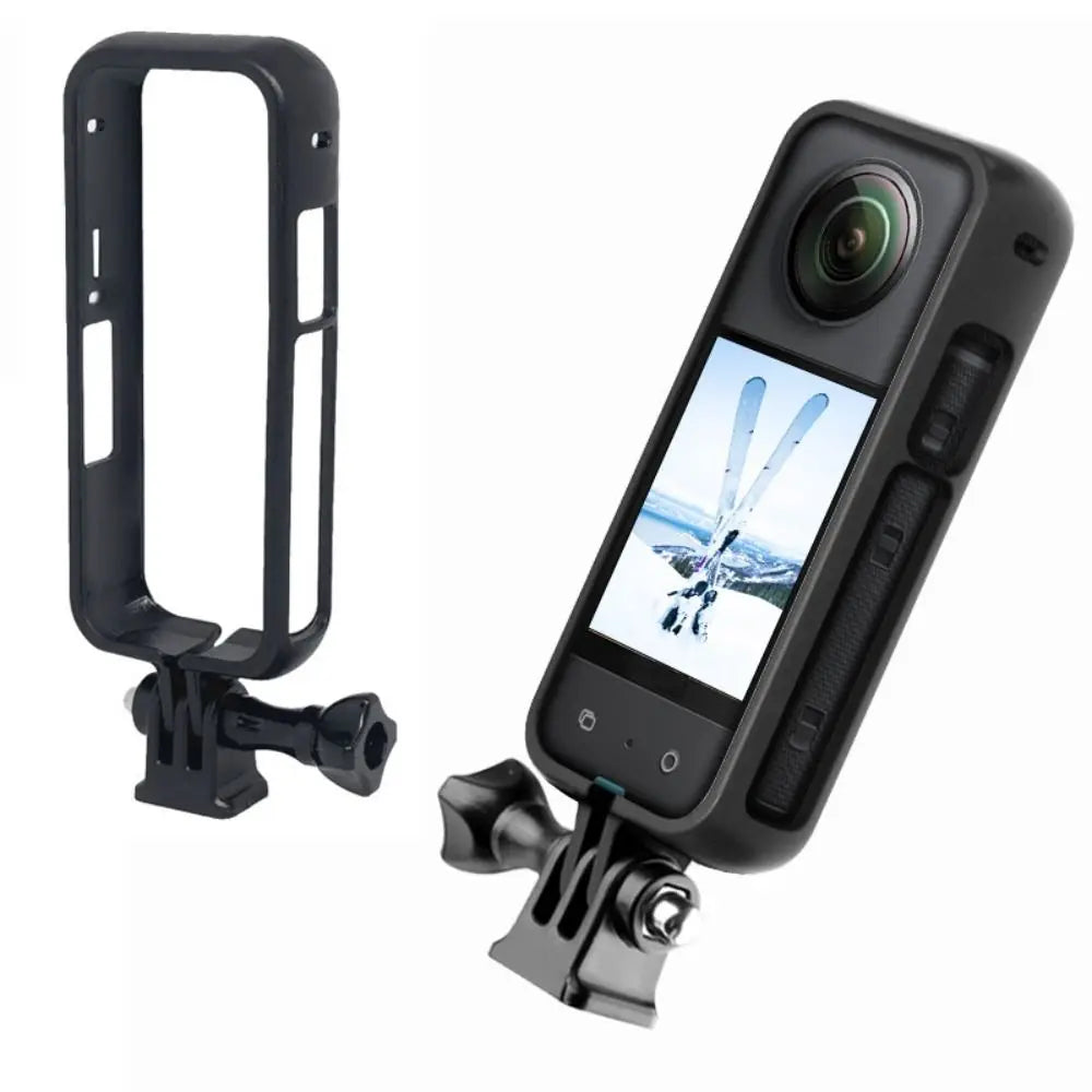 PC Frame Cage for Insta360 X4 & X5 – 1/4 Screw Mount Action Camera Case HIP