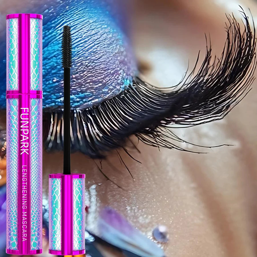 1PC 5D Black Eye Mascara Lengthened Thick Sweat Proof Silk Mascara with Big Eyes Korean Makeup Waterproof Curling Eyelash Gifts HIP
