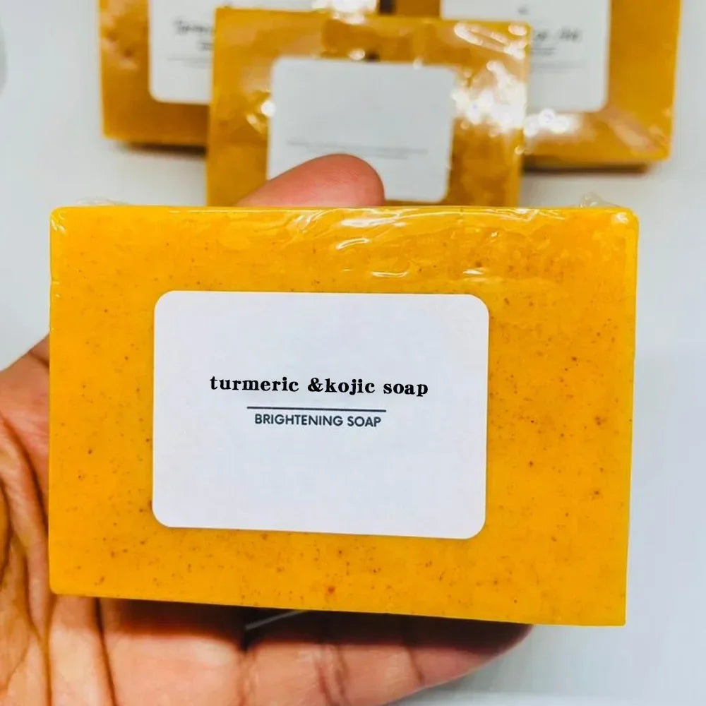 Turmeric Kojic Acid Glow Soap – Brighten & Even Skin Tone Brightening Soap Bar HIP