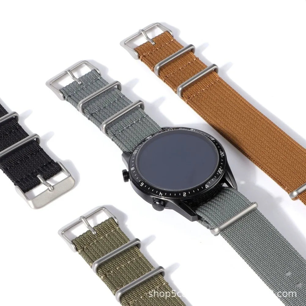 NATO Nylon Watch Band – Vintage Quick Release Strap 14–22mm NATO Watch Band HIP