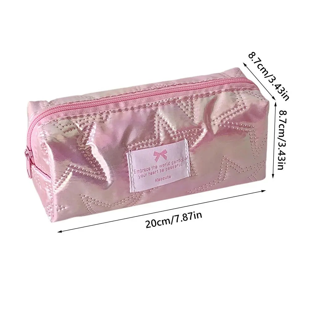 Star Pearlescent Pencil Case – Large Capacity Pen Bag Pencil Case HIP