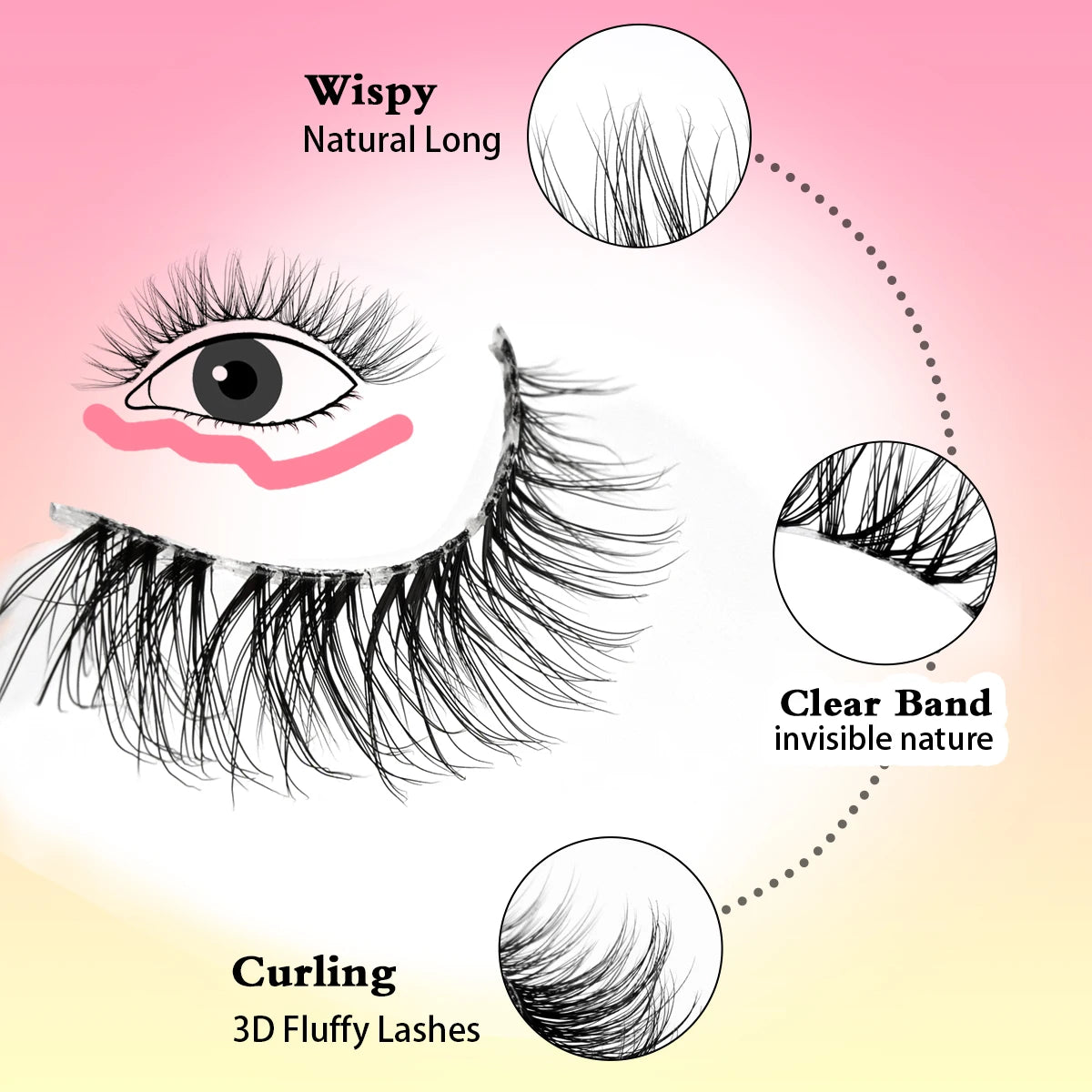 YSDO 5/10 Pairs Natural Eyelash Extension Hand Made Maquilagem Fluffy Fake Half Lashes Soft 3D Mink Lashes Makeup Faux Cilios HIP
