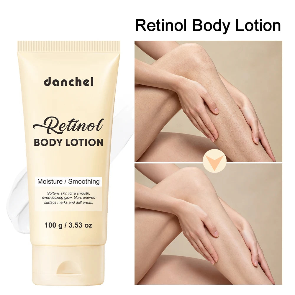 100ml Retinol Body Lotion Deep Hydration Moisturizer Firming Anti-Aging Body Cream Sun-damaged Skin Care HIP 100ml