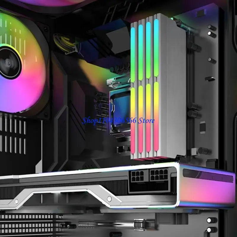 DDR5 RAM Metal Heat Sink with ARGB Lighting | 133.5mm RAM Heat Sink HIP
