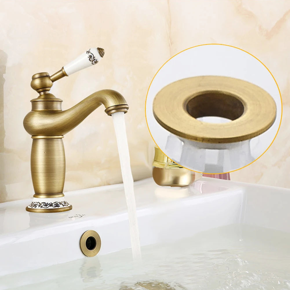 Kitchen Sink Hole Round Overflow Cover Remplacement Kitchen Bathroom Basin Trim Bath Sink Hole Cap Wash Basin Overflow Ring Plug HIP