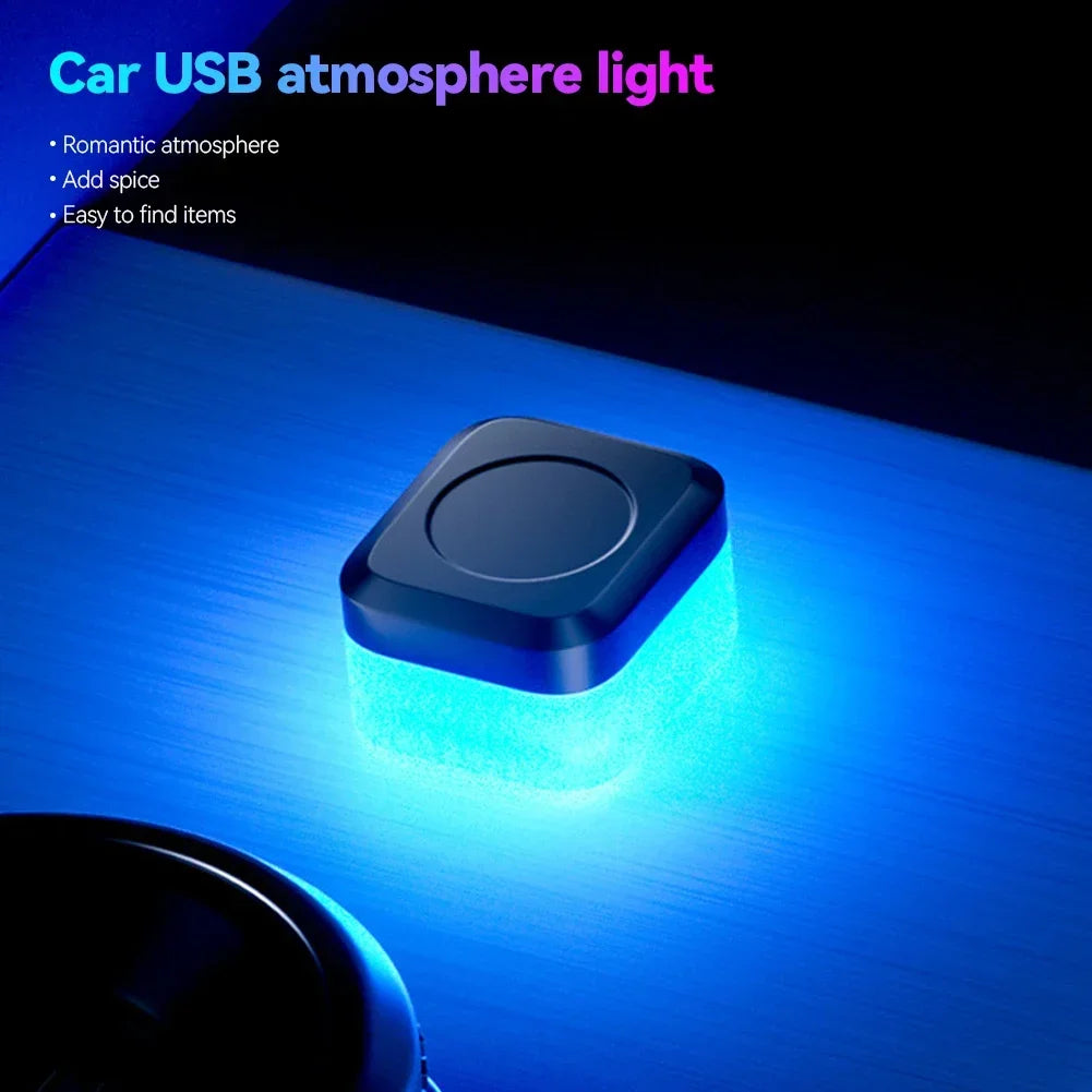 New USB Car Interior Ambient Atmosphere Light LED Signal Lights Auto Reading Lamp Home Decoration Accessories Night Light HIP