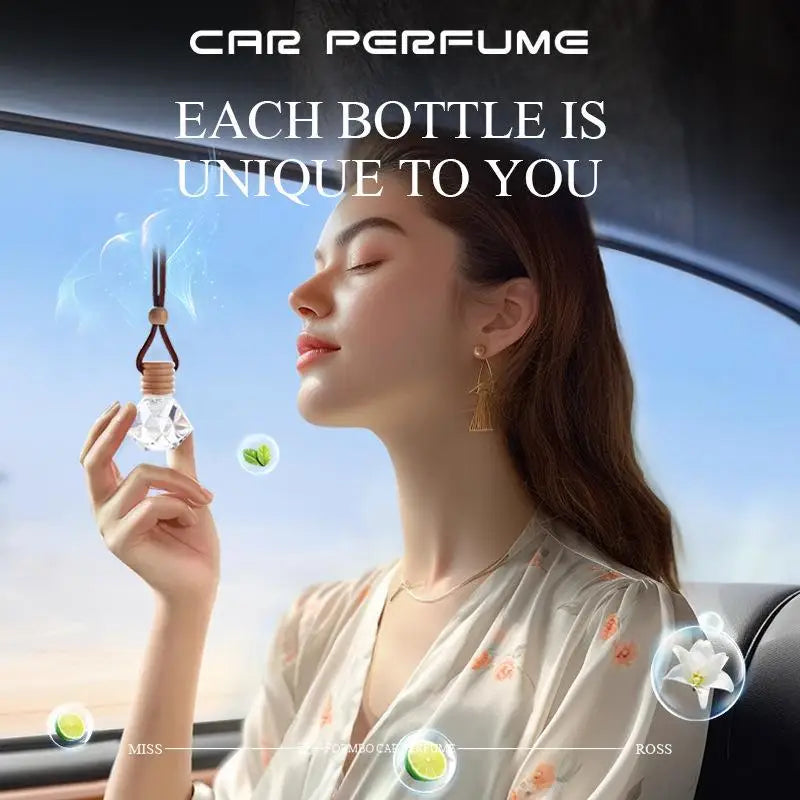 Car Air Hanging Fragrance Oil Diffuser Car Air Freshener Odor Eliminator Long Lasting Aromatherapy Car Decoration 8ml HIP