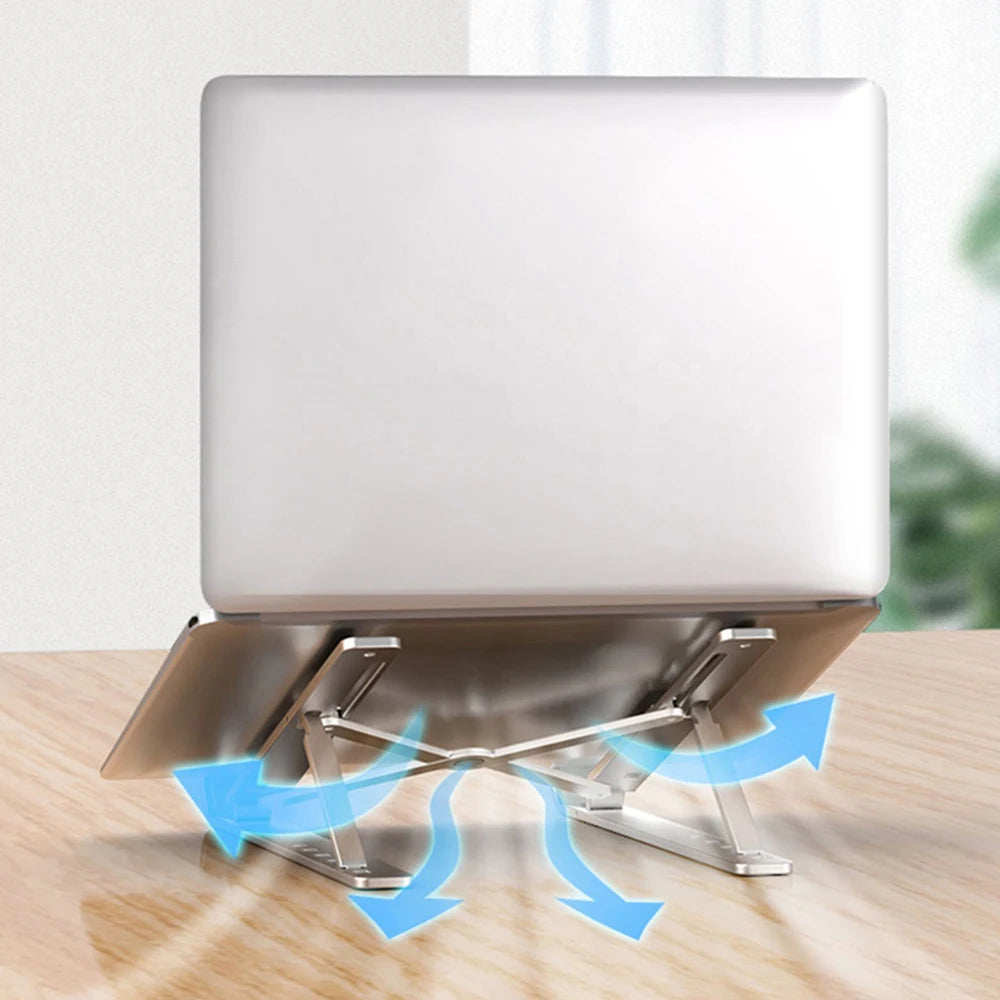 Aluminum Laptop Stand – Adjustable, Anti-Slip & Ventilated Laptop Stand HIP