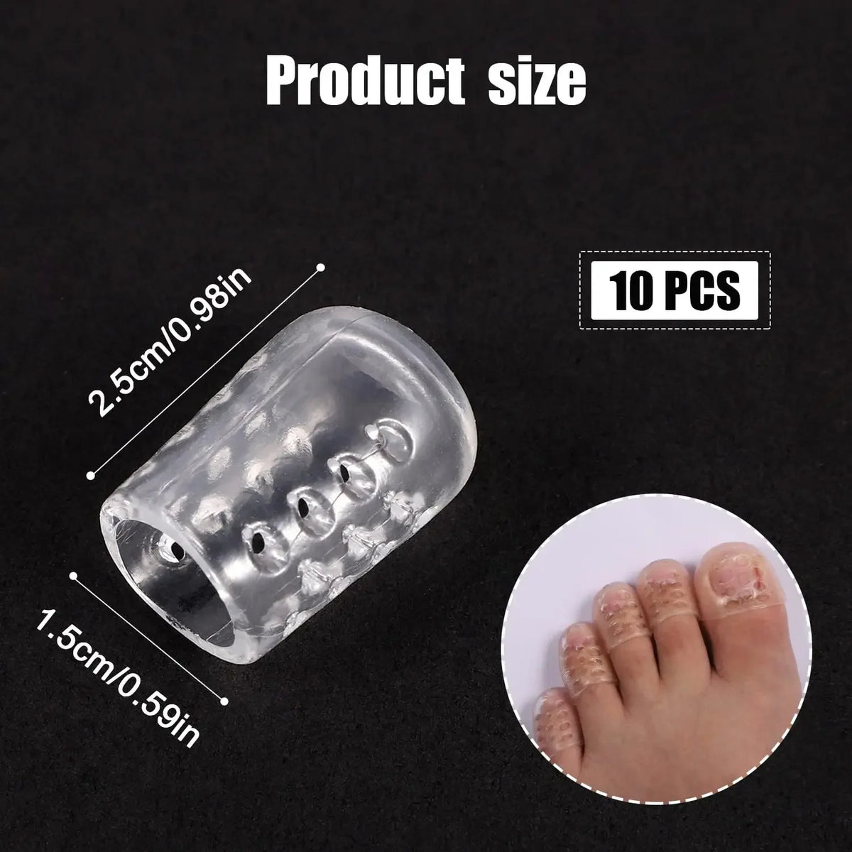 Silicone Toe Protectors – Anti-Friction Blister & Callus Guard Silicone Toe Protector HIP